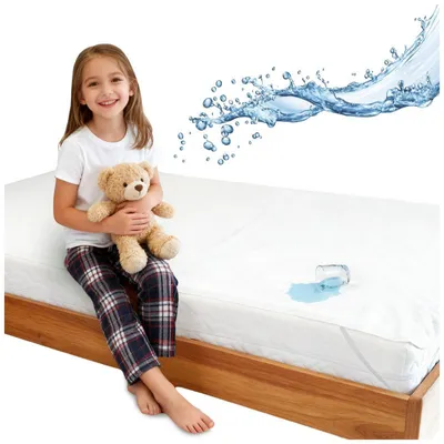 Image de Łóżkoholicy Protège-matelas Fabian 140x200 cm Imperméable Blanc