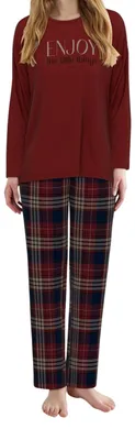 Image de Tom Tailor pyjama pantalon long xanthi red femmes