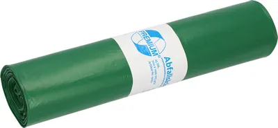Produktbild von Deiss PREMIUM Müllsäcke grün, Typ 60, 120 Liter, 700 x 1100 mm, 25 Säcke