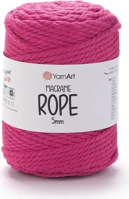 Zdjęcie produktu dla Yarn Art Macrame Rope 5 mm 85 m 803 Magenta Sznurek