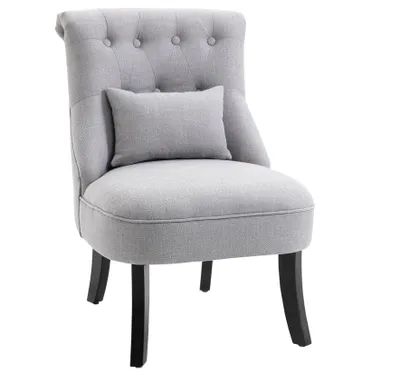 Produktbild von Sessel Wohnzimmer Relaxsessel Loungesessel Ruhesessel mit Rückenkissen, Holzbeine,Polstersessel für Schlafzimmer