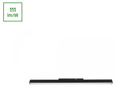 Produktbild von BASIC LINE M LED Stromschienenstrahler 48V 20W Warmweiß 2700K Schwarz