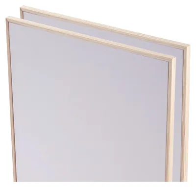 Produktbild von 2x KÜNSTLER MALKARTON MIT SCHATTENFUGENRAHMEN 50x60 cm | Leinwand Set