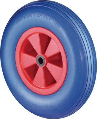 Zdjęcie produktu dla Kółka BS Kółko poliuretanowe niebieskie Łożysko wałeczkowe 260 mm 160 kg - D16.260