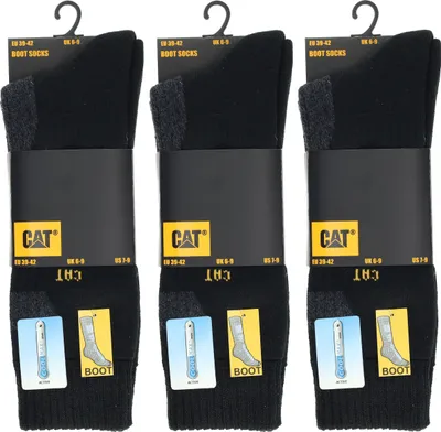 Immagine prodotto di Caterpillar 3 paia di calze da lavoro, resistenti agli urti, Coolmax (fibre di poliestere), nero, 43-46