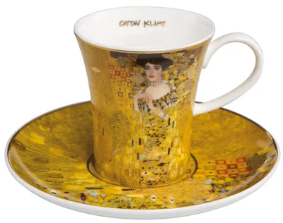 Obrázok produktu pre Goebel Klimt Espresso šálek s podšálkem Adele Bloch-Bauer