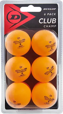 Produktbild von Dunlop Club Champ 1* 40+ Tischtennisbälle (6er pack)