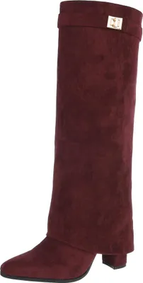 Produktbild von Ital-Design Damen Stiefel Gelkissen Wildlederoptik High-Heel Stiefel 90471358 Weinrot Gr. 36