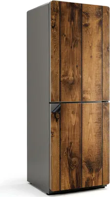 Produktbild von Vertikale Holzbretter – Magnetische Kühlschrank Abdeckung – Dekorfolie magnetisch Küche – Kühlschrank Magnet Deko – selbstklebende Magnettafel – Magnetfolie für Kühlschranktür – 70x190 cm