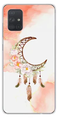 Image de 1001Coques - Coque silicone compatible avec Samsung Galaxy A71 - Motif dreamcatcher lune - Design original imprimé en France