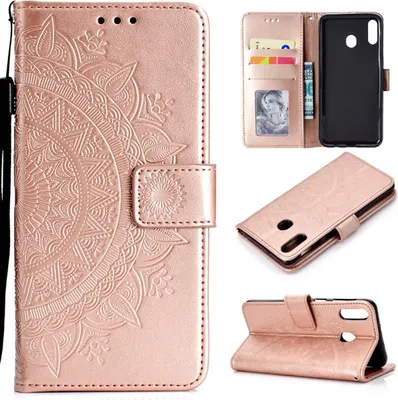 Image de Coque pour téléphone portable Huawei Y6p, étui à rabat, housse, étui de protection, motif mandala