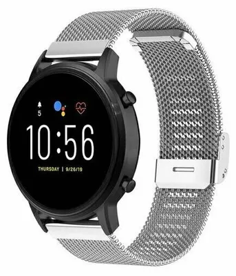 Produktbild von By Qubix passend für Samsung Galaxy watch 7 / Galaxy Watch FE - 40 mm & 44 mm - Milanaise-Armband mit Klemmverschluss - Silber