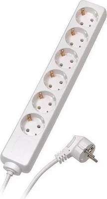 Immagine prodotto di ViVanco™extension cord 6 sockets 1.4m, white (28258)