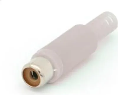 Produktbild von Velleman CA054W, RCA, Weiß, Weiblich, Gerade, Kunststoff, 4 mm