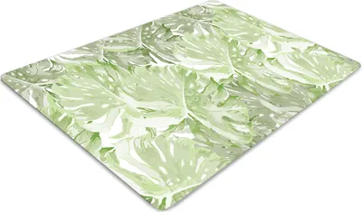 Obrázek produktu pro Ochranná podložka pod židli - Ochranná podložka pod židli - Podlahová podložka - 100x70 cm - Monstera