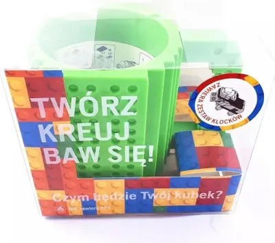 Zdjęcie produktu dla Kubek klockowy zielony - MCD