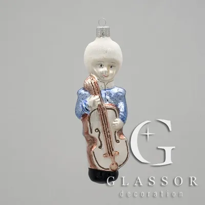 Produktbild von Weihnachtsfigur Musiker mit Kontrabass