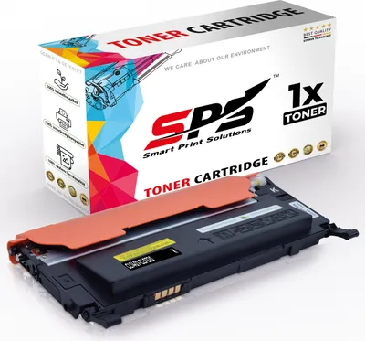 A product shot of a toner cartridge and its packaging.