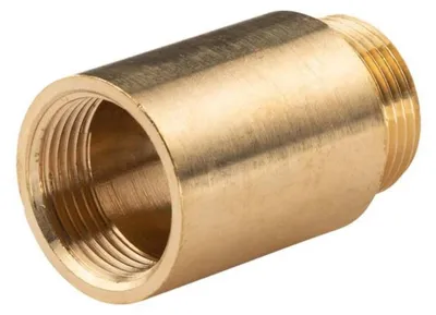 Produktbild von Messing Gewinde-Fitting Hahnverlängerung IG/AG 1' (DN 25) Länge 50mm - schwere Ausführung
