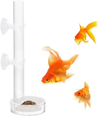 Produktbild von Azomor® Transparente Acryl-Futterskelle für Aquarium mit praktischem Futterrohr