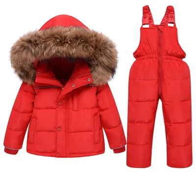 Immagine prodotto di Omgoods - Completo invernale da bambina, composto da giacca imbottita e pantaloni da neve