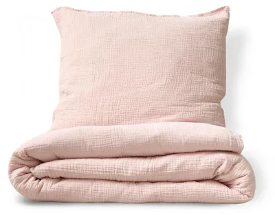 Produktbild von Petite Amélie Bettwäsche-Set – 140x200 cm – Musselin-Baumwolle – Rosa
