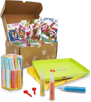 Immagine prodotto di Set creativo fai da te - Idee fai da te per decorazioni natalizie con la sabbia per bambini dai 3 anni in su