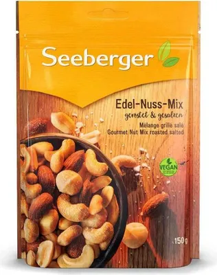 Produktbild von Seeberger Edel-Nuss-Mix geröstet & gesalzen 150g
