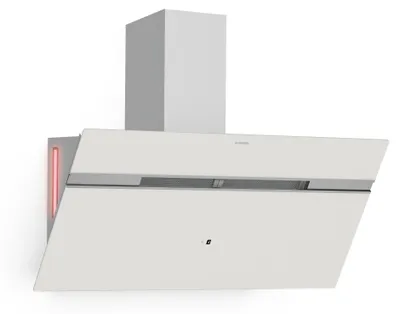 Obrázok produktu pre Klarstein Smart Alina digestor – šikmý digestor 90 cm, 615 m³/h, energetická účinnosť A, LED osvetlenie, hlučnosť 54 dB, odsávanie vzduchu & recirkulácia, inteligentné ovládanie, biely