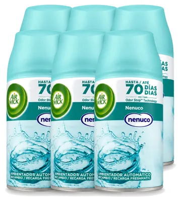 Productafbeelding van 6 x Air Wick Freshmatic navulling Nenuco, 250 ml - Voordeelverpakking - 6 stuks