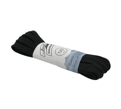 Produktbild von Barth Schuhbandl breite Sneaker Laces Schnürsenkel Schuhband, Schwarz 120cm