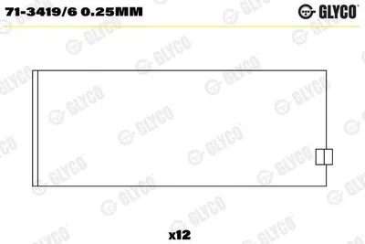 Zdjęcie produktu dla Panewki Korbowodu Bmw 3 E46 2,0 98-  0,25