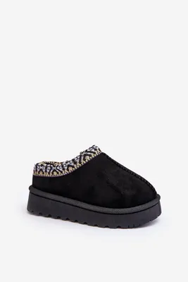 Produktbild von Kinder Gefütterte Slip-On Hausschuhe Schwarz Olivane 26