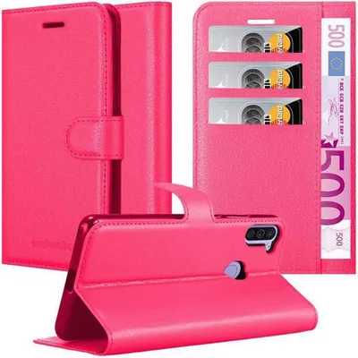 Produktbild von Cadorabo Hülle für Samsung Galaxy A11 / M11 Schutz Hülle in Pink Handyhülle Etui Case Cover Magnetverschluss