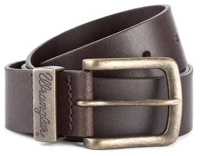Productafbeelding van Wrangler riem voor heren, model 112125435, met metalen gesp, bruin