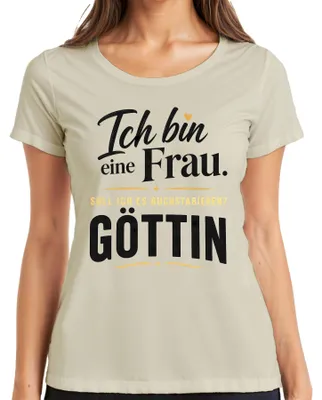 Obrázok produktu pre Som žena, bohynja. Tričko s nápisom "Som žena, bohynja", s prvkom sarkazmu a humoru, pre dámy, príroda, veľkosť L