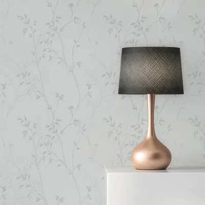 Produktbild von Tapete Valentin Blumen M1-No.11237 Vlies Weiß Grau Tadessi 10.05 m x 0.53 m