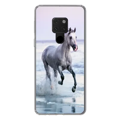 Produktbild von MuchoWow® Handyhülle Schutzhülle Hülle für Huawei P40 Lite Pferd - Meer - Pastell Silikon Softcase Handy Hülle - Handy