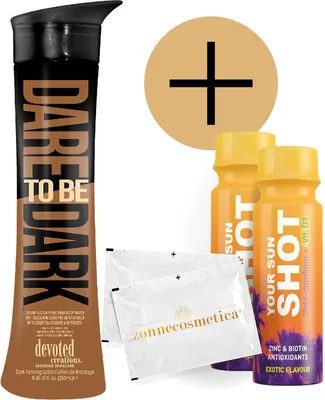Produktbild von Devoted Creations - Dare to be Dark + 2 Your Sun Shots + 2 Erfrischende tücher