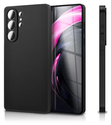 Produktbild von NALIA Matte Silikonhülle für Samsung Galaxy S26 Ultra – Slim, Schwarz & Rutschfest – Soft Case, Kameraschutz & Stoßfest – Marke aus Berlin