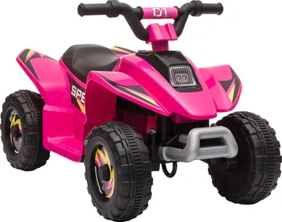Productafbeelding van HOMCOM Elektrische Quad voor kinderen van 18-36 maanden, elektrisch voertuig, ATV met 6V-batterij, met voor- en achteruitversnelling, maximaal draagvermogen 20 kg, afmetingen 72x40x45,5 cm, roze