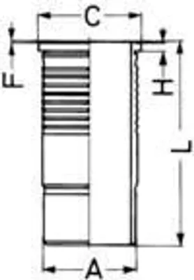 Produktbild von KOLBENSCHMIDT Zylinderlaufbuchse 89595110 für MAN TGA 8,07mm 268mm 144,5mm