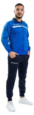 Immagine prodotto di Givova - Tuta da allenamento "Tuta One" da uomo PP10602 (XXL) (blu navy scuro/blu)