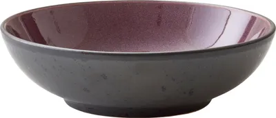 Produktbild von Bitz Suppenteller, Pastateller, Steinzeug, schwarz lila, D 20cm