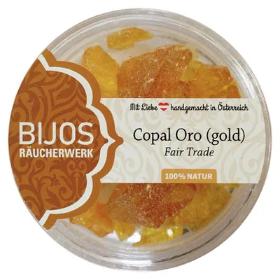 Immagine prodotto di Copal ORO (Gold) 50ml - L'incenso etico dal profumo dorato, commercio equo e solidale