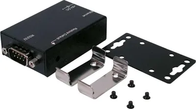 Zdjęcie produktu dla EXSYS Ethernet do 1 x port RS-232 w metalowej obudowie z zestawem szyny Din-Rail, oprogramowanie Virtual Com