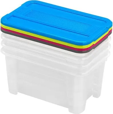 Obrázok produktu pre Heidrun 47231, Odkladacia schránka, Priehľadná, Obdĺžnikový, Plast, Jednofarebné, Plast
