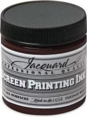 Produktbild von Jacquard Siebdruckfarbe 118 ml braun Textilfarbe für Stoff und Papier