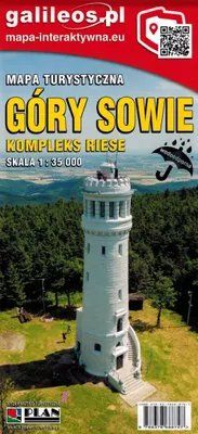 Produktbild von Eulengebirge 1:35.000. Laminierte Touristenkarte. Ausgabe 2024. Galileos