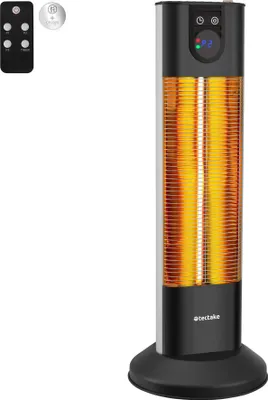 Image de Radiateur infrarouge Solaria Terra 1500W avec fonction minuterie - noir